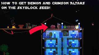How to get Demon and Crimson Altars on Skyblock Seed 1.4.5