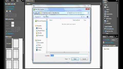Expression Web Eportfolio Tutorial 1