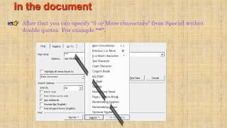 How to Find terms/text within double quotes in Word 2003, 2007, 2010 application