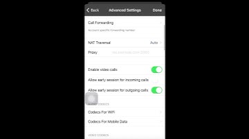 Setting Call Forwarding Mode for a SIP Account on iOS Devices