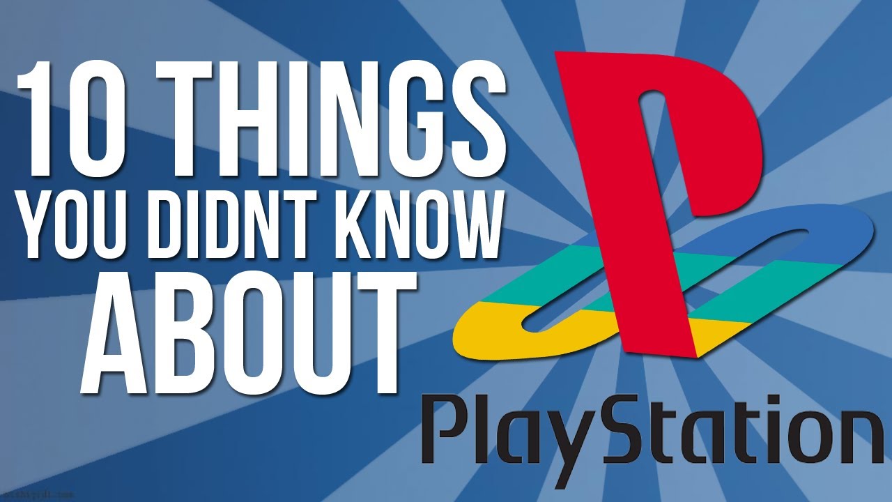 10 Thing's You Didn't Know About Playstation - YouTube