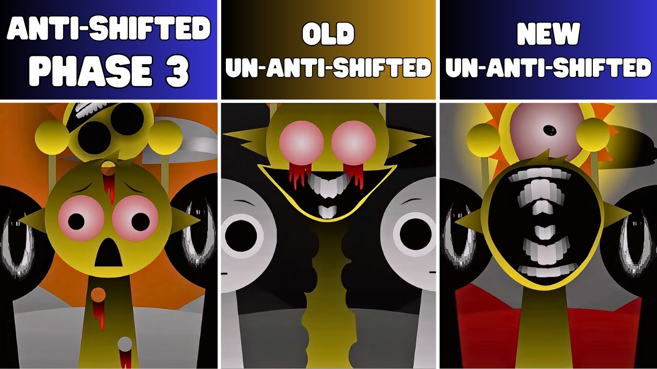Incredibox Sprunki Anti-Shifted Phase 3 – Original VS Old VS New