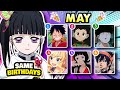 ✅SAVE 1 DROP 1 ANIME WITH SAME BIRTHDAYS (MONTH OF MAY) | Anime Quiz @brainitquiz