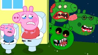 ZOMBIE APOCALYPSE, PEPPA SAVE IN THE CITY PIG | Peppa Pig Funny Animation