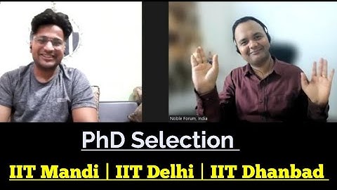 IIT Mandi PhD Selection in Math