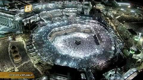 صلاة التراويح 27 رمضان 1437 هجرية للشيخ ياسر الدوسري سورة المرسلات