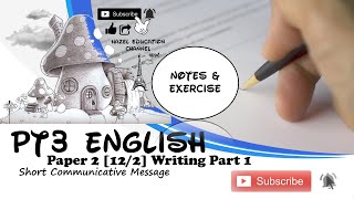PT3 English Paper 2 Writing [Part 1] Short Communicative Message [Practice 1]