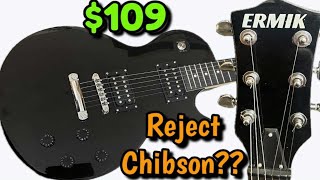 AWESOME ERMIK LES PAUL Style Guitar From Amazon Is Pretty Good! BUT IS IT A REJECT CHIBSON?