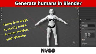 Three free ways to create humans in Blender without doing much work