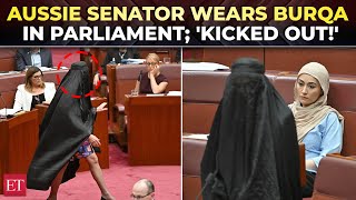 Racist Political Stunt Far-Right Senator Hanson Shocks Australia By Storming Parliament In Burqa
