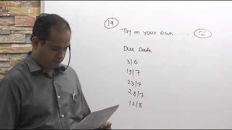 Lecture 8: Average Due Date - CA Foundation : by CA Sandeep M. Jain (Desarda) 82750 33158