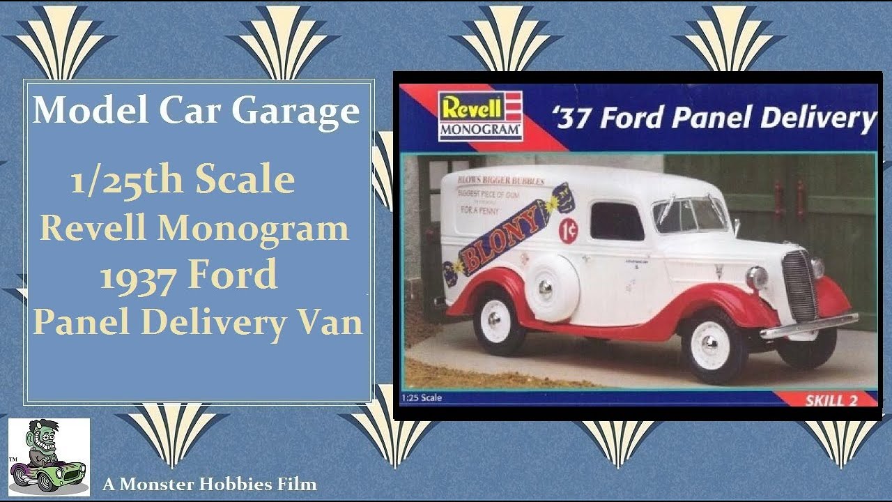 Model Car Garage - 1937 Ford Panel Delivery Van Model Kit by
