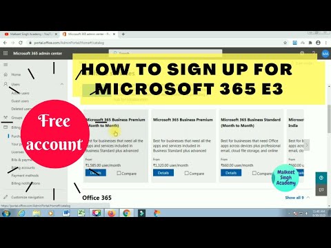 How to sign up for Microsoft 365 E3 ||  Microsoft 365 E3 free sign up || Microsoft 365 E3 setup