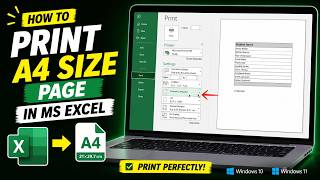 How to Print Excel Sheet as A4 Full Page No Cut-Off Perfect Print