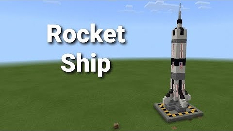 Minecraft Rocket Ship - Tutorial (Sorry For No Sound)