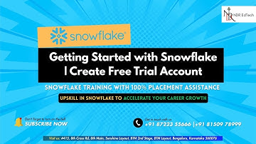 Getting Started with Snowflake | Create Free Trial Account | 🙂 +91-87223 55666 | NDR EdTech