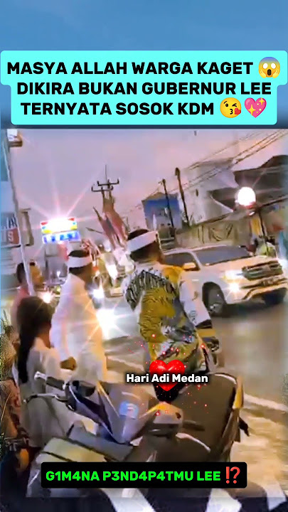 di sangka warga bukan gubernur karena tanpa pengawalan setelah tahu langsung kaget😱 #kangdedymulyadi