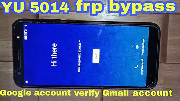 YU5014A frp unlock Google account bypass// no OTG without PC// YU5014A FRP UNLOCK without PC 2020