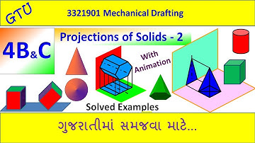 Projections of Solids Part 2 | Prism | Pyramid | Cylinder | Cone | Solved Examples