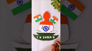 Republic day craft | tricolour Buddha painting | Independence day craft #shorts #viral #republicday