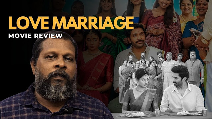 Love Marriage Review | Vikram Prabhu, Sushmitha Bhat | Sean Roldan || Valgan TV