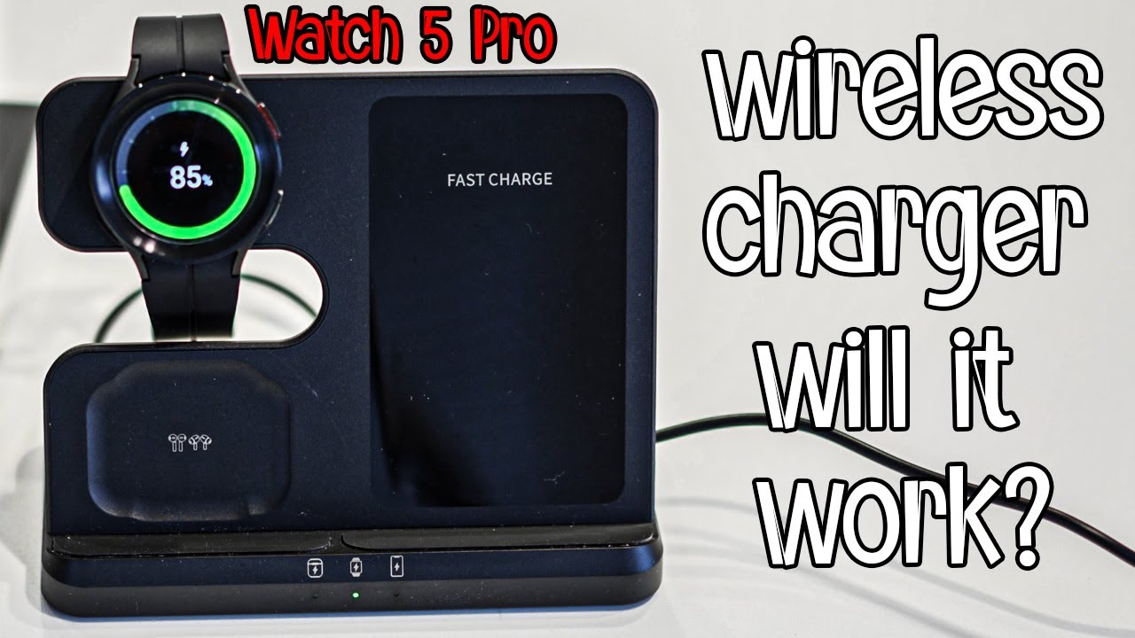 Graf George Eliot Maestro Samsung Galaxy Watch 5 Pro | Wireless Charger Compatibility Test - YouTube