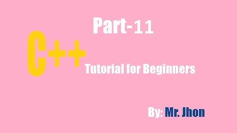 C++Tutorial for Beginners 11   Char and Bool