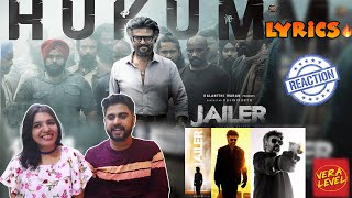 JAILER - Hukum Lyric Video | Superstar Rajinikanth | Sun Pictures | Anirudh | Nelson | Reaction |