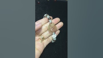 Vòng Tay Mix Bạc Và Hồ Ly (Thạch Anh Tóc Đỏ)