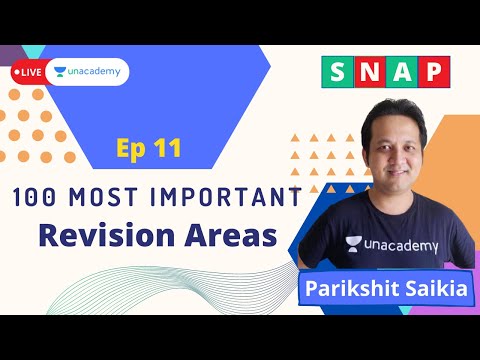 SNAP 2020 | D-Day Preps | QA Revision | Parikshit Saikia | Unacademy CATalyst |