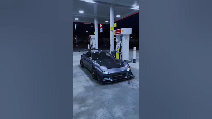 Mazda RX7 #grey #night #fuel #vibes #streetracing #car #stance #status #edit #4k #yt #sweatdreamcars