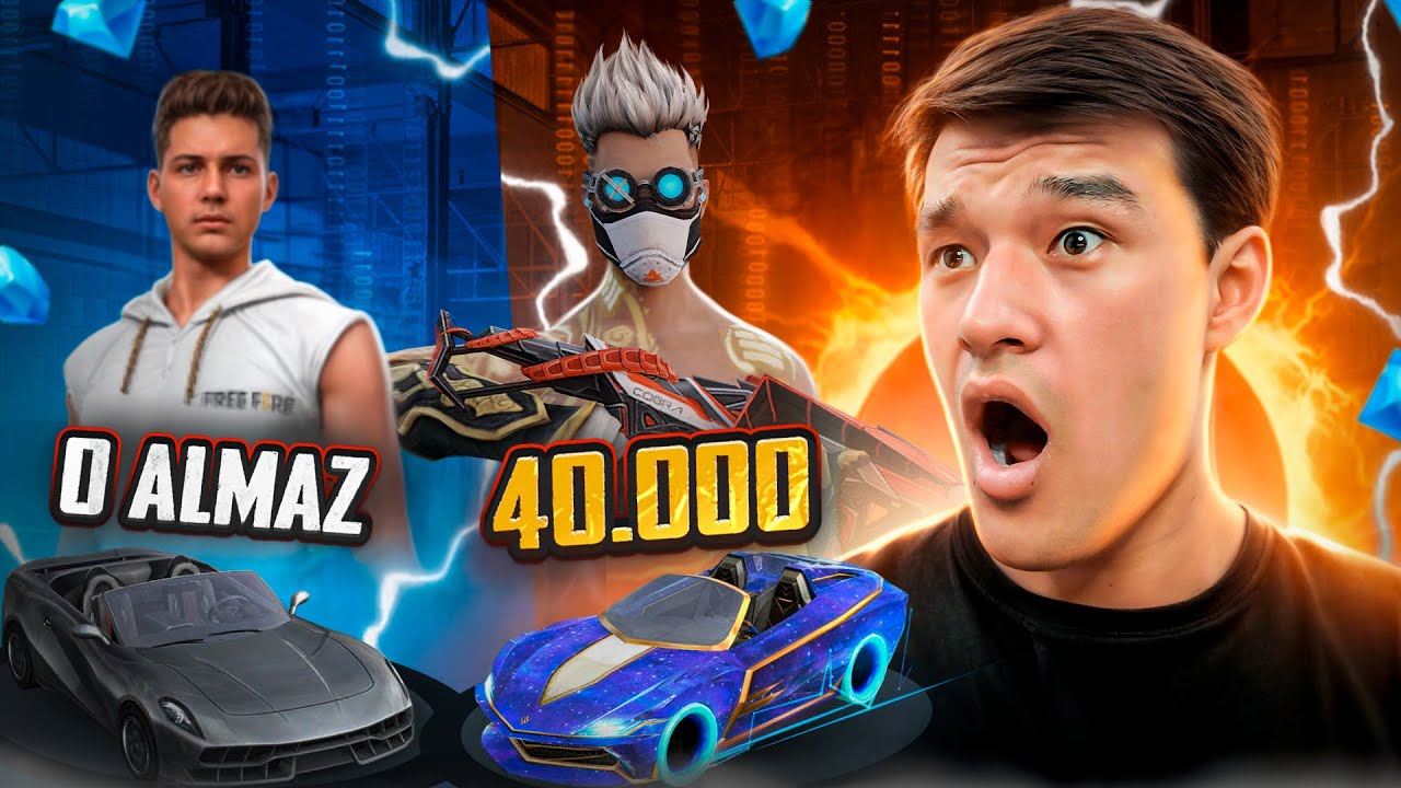 40.000 ALMAZGA AKKAUNT KUCHAYTIRDIM 🤩🤩 BUNAQASI HALI BOMAGAN / OPEN CASE AKKAUNT PROKACHKA FREE FIRE