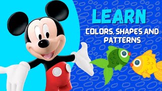 Mickey Mouse Clubhouse Learn Colors, Patterns, Sorting Educational Preschool Learning Toddler Videos