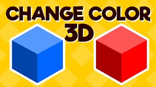 How To Change Color Of 3D Object In Unity Game | Change Material Color Pressing UI Button Script screenshot 3