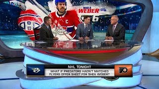 NHL Tonight:  Shea Weber chat:  What if Predators didn`t match Weber`s offer sheet   Aug 14,  2019