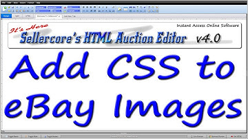 How To Make Money On eBay With Free Templates By Adding CSS To Images