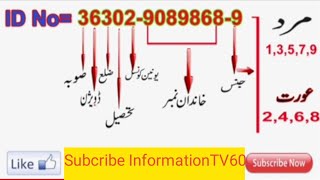 Get Information about CNIC Number|ID Card Pakistan |Nadra ID Card Verification|ID Card Number Detils