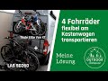 4 Fahrräder flexibel am Kastenwagen transportieren | Knaus Boxstar Street 600 XL