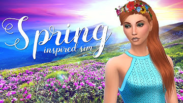 The Sims 4: Create A Sim- Spring Inspired Sim (Collab With OfficialGirlySimmer)