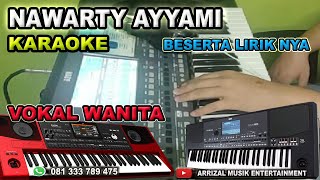 Nawarty Ayyami Karaoke Gambus Nada Wanita | Song Pa 600