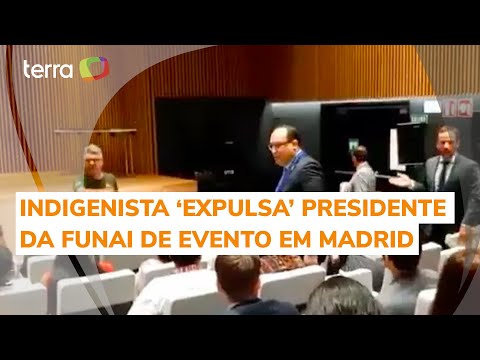 Presidente da Funai é chamado de miliciano e deixa evento em Madrid