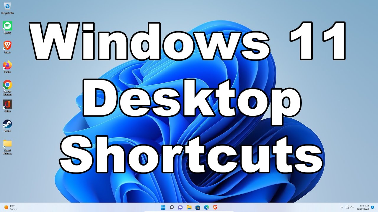 How To Create & Add Desktop Shortcut Icons In Windows 11 | A Quick ...