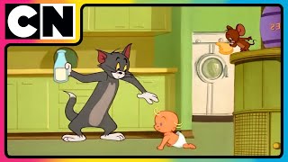 Tom  Jerry Babysitting Turns To Mayhem Cartoon For Kids  Cat  The Mouse  cnindia