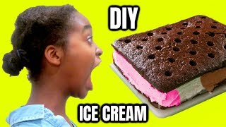 DIY Giant Ice Cream Sandwich! -  Savage Treats! - Onyx Sisters