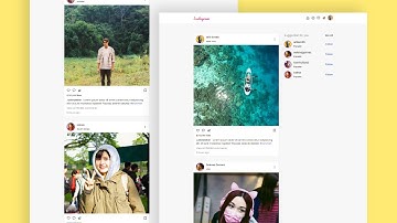 Responsive Social Media Website Like Instagram Using HTML CSS