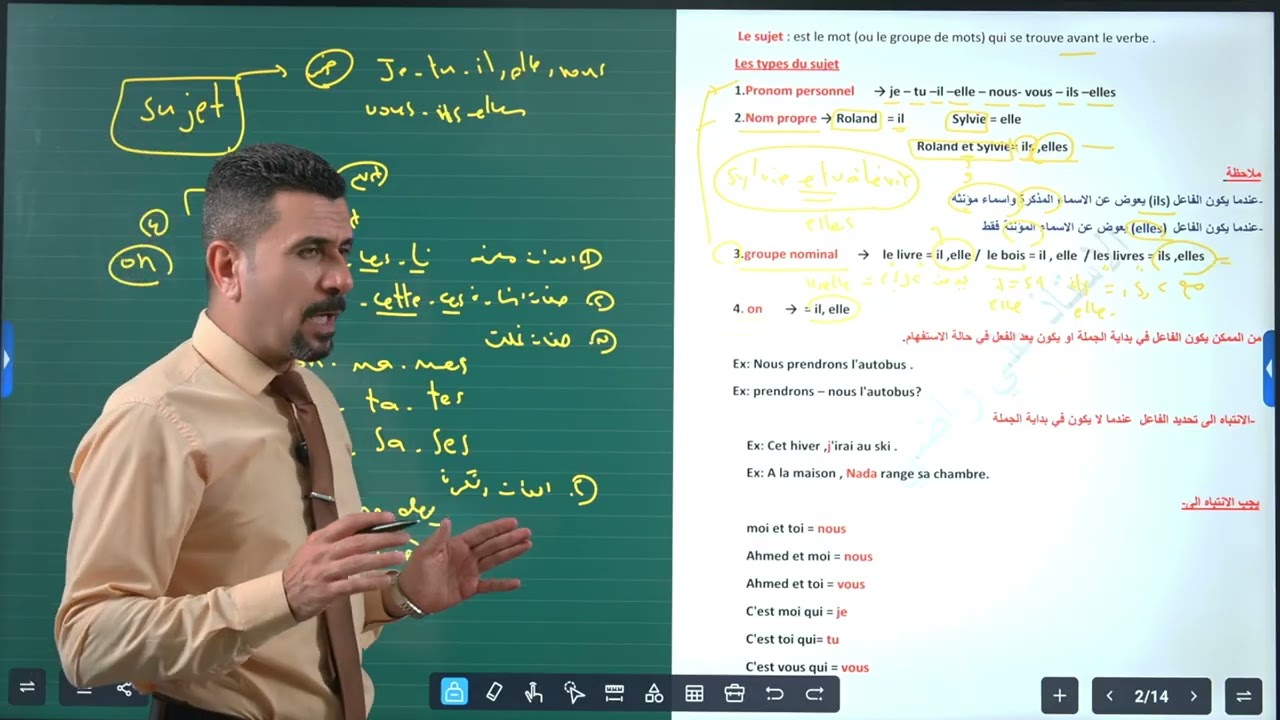 المحاضرة الاولى الازمنة (شرح الفاعل )