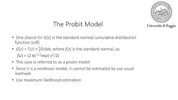 Sample lecture - Limited Dependent Variable Models