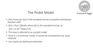 Sample lecture - Limited Dependent Variable Models Net Worth