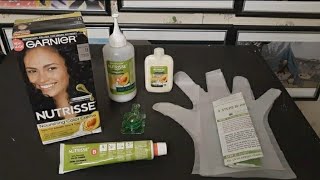 طريقة تحضير و استعمال صبغة غارنير garnier nutrisse بالخطواط