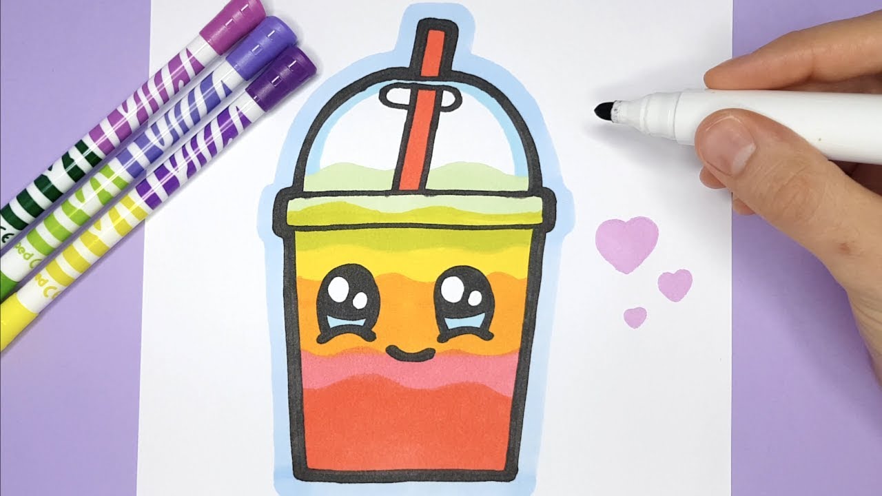 Kawaii Slush Selber Malen Einfach Und Suss Youtube